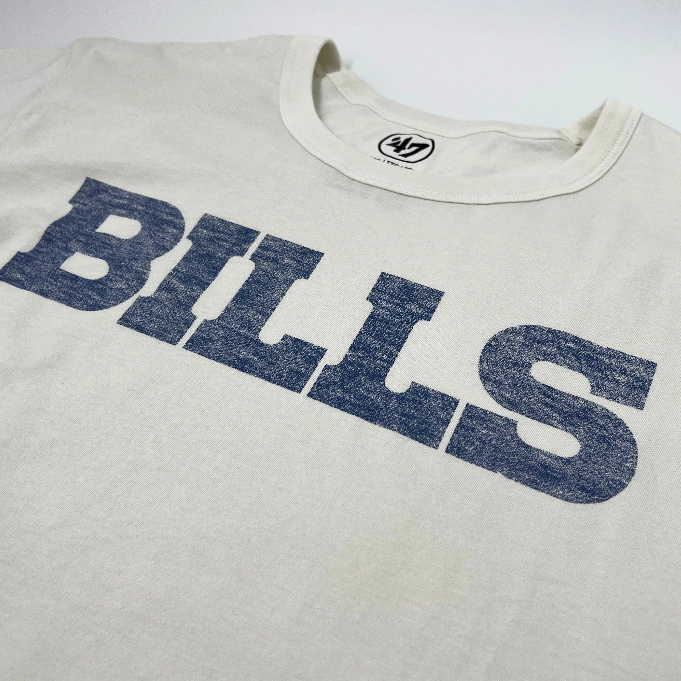 '47 Brand Bills Sandstone with Blue & Red Stripes Short Sleeve Shirt