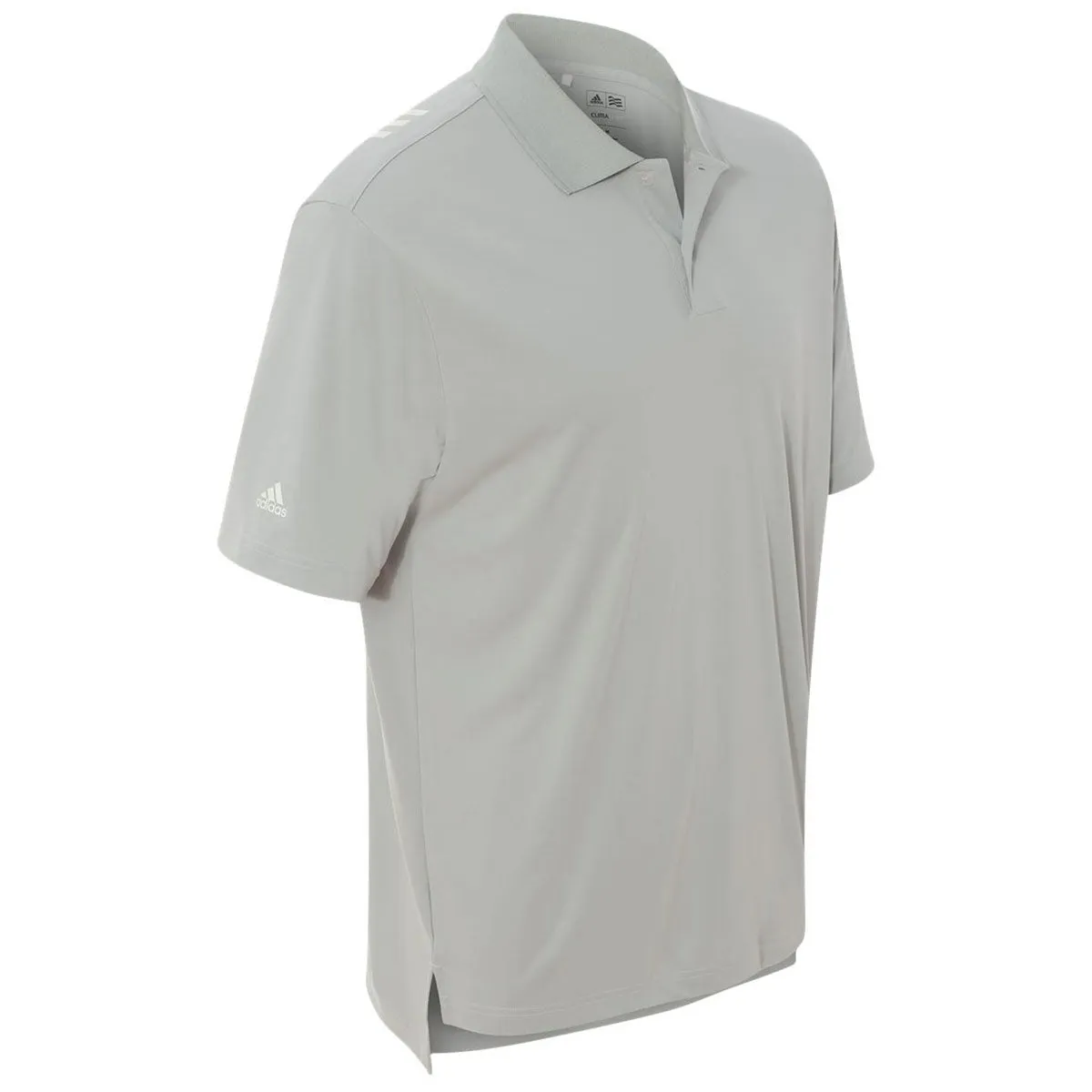 adidas Golf Men's Clear Onyx/White Climalite Contrast Stitch Sport Shirt