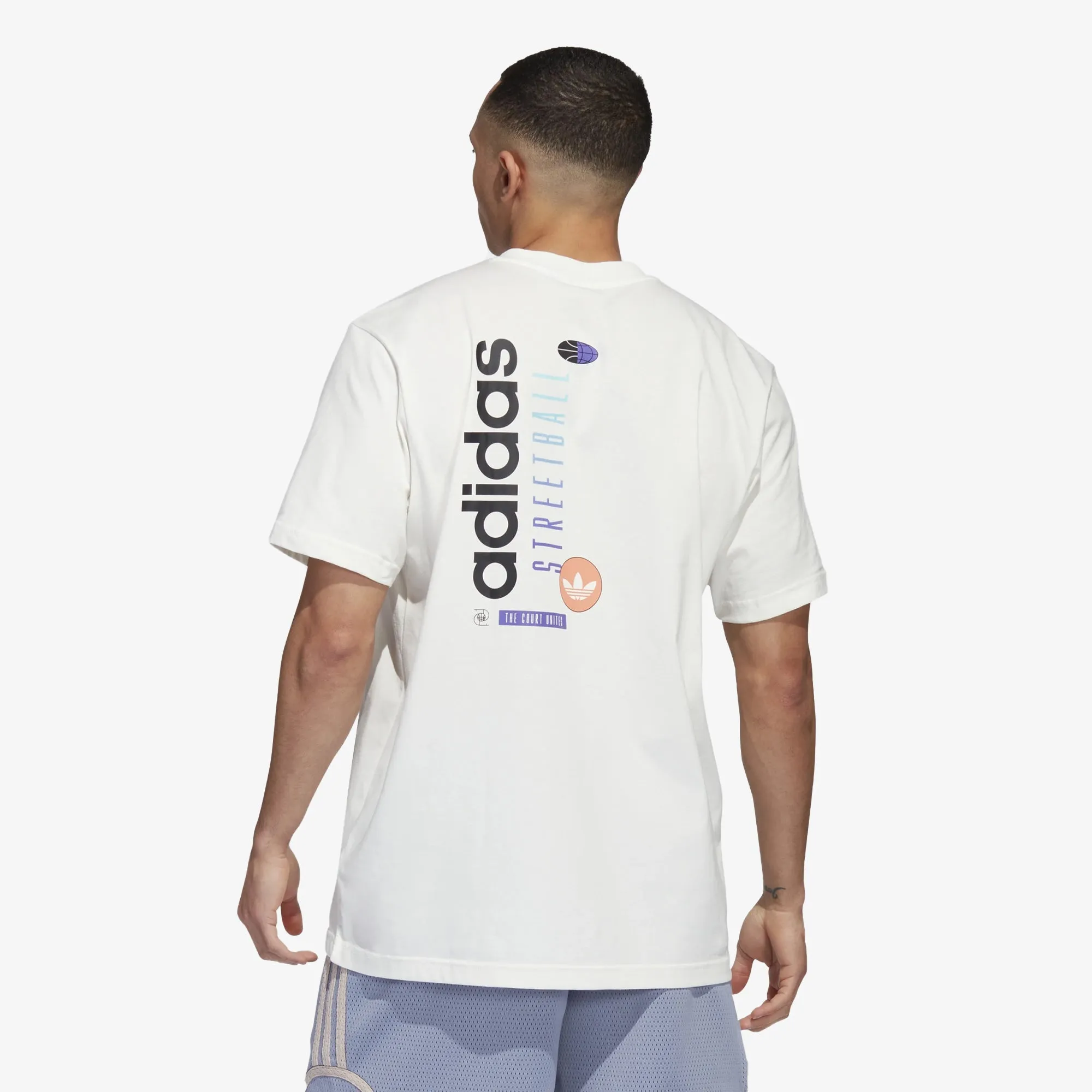 Adidas Originals | BASKETBALL STREETBALL GRAPHIC TEE  { OFF WHITE