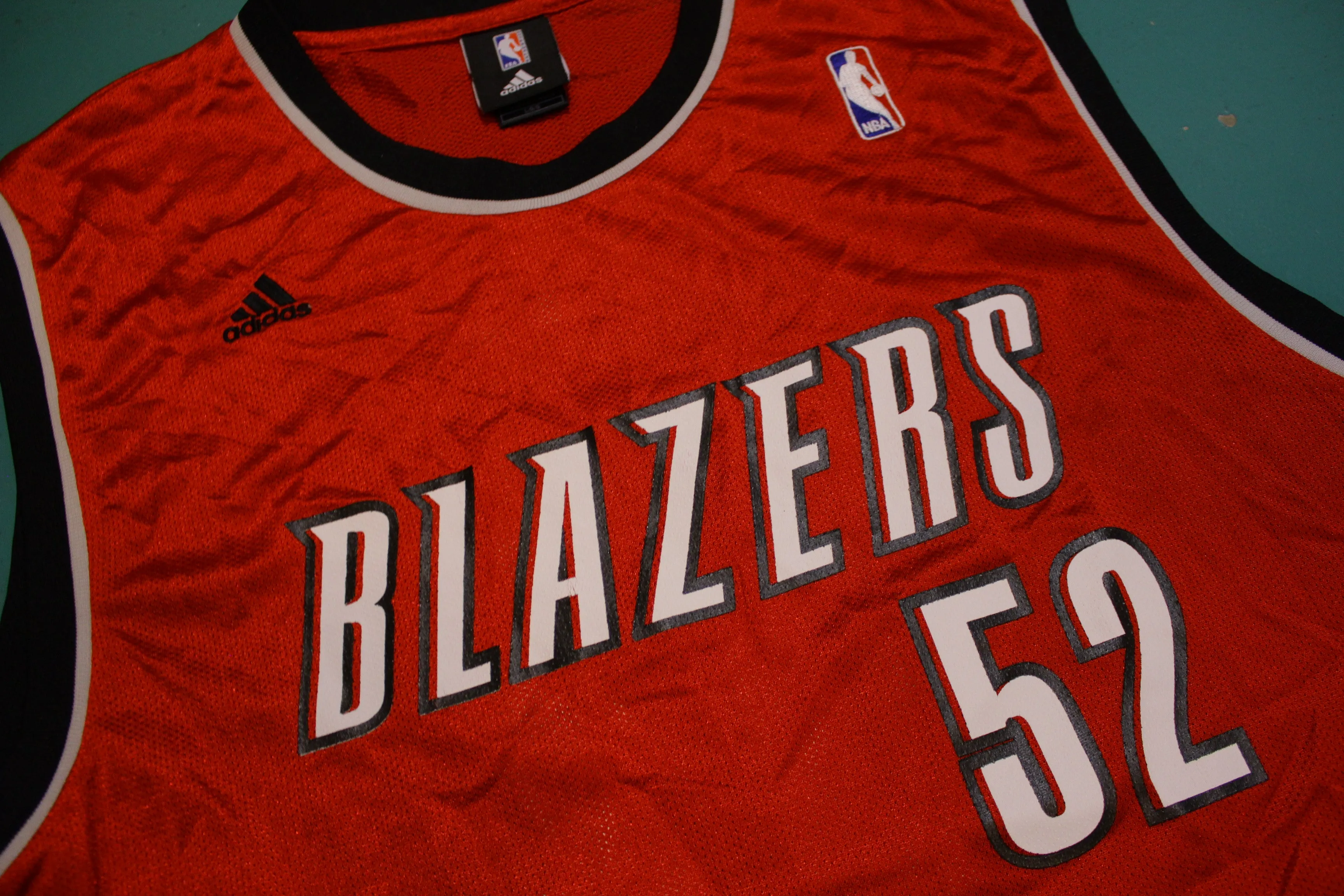 Adidas Portland Trailblazers #52 Greg Oden Vintage Basketball Jersey