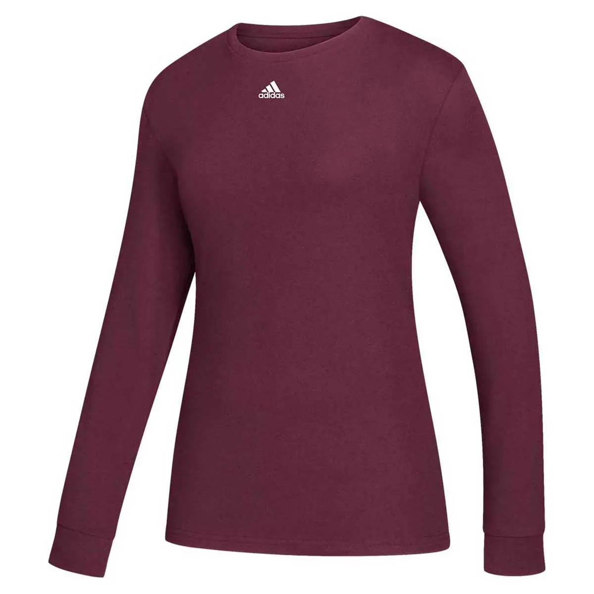 adidas Women's Maroon Amplifier Long Sleeve Tee