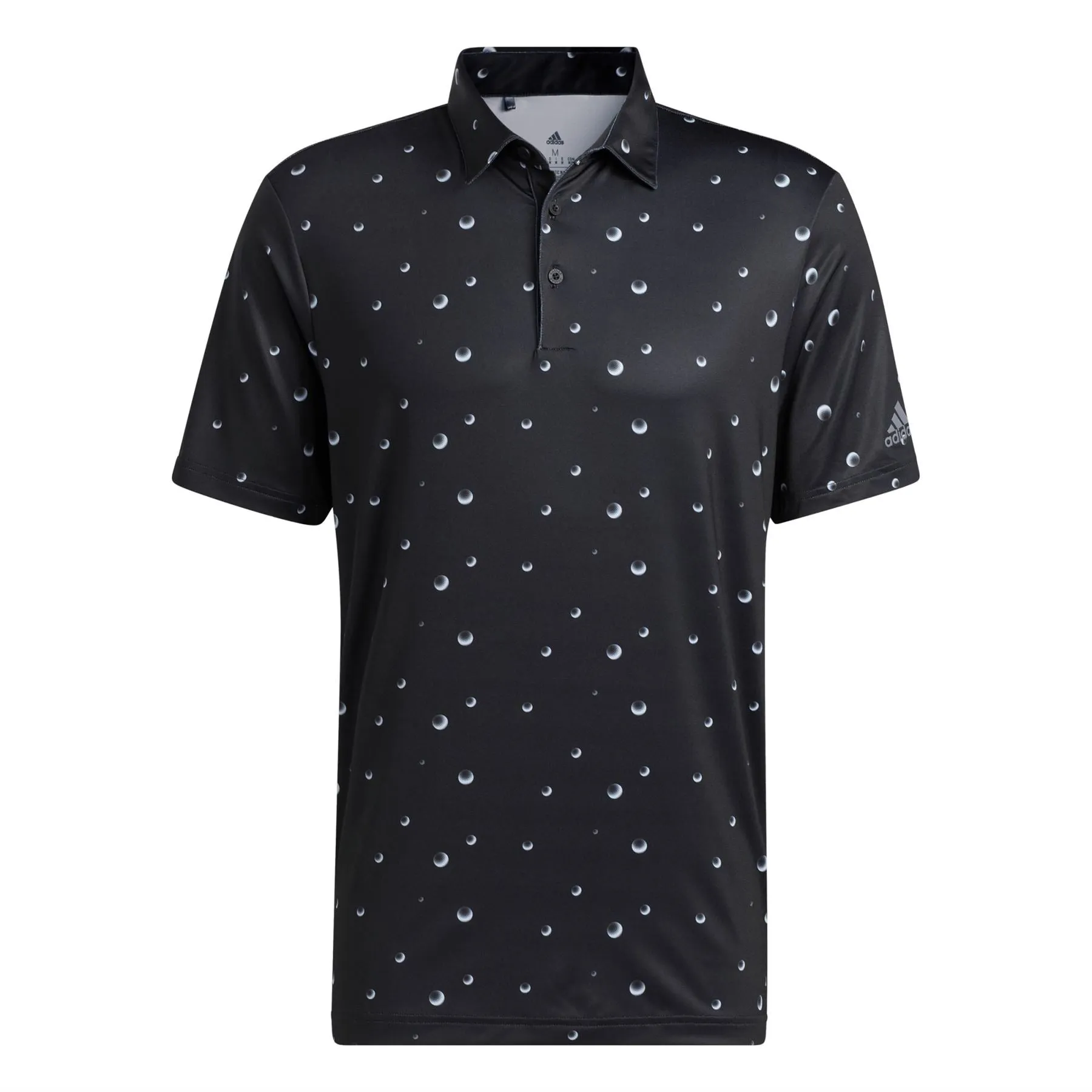 Allover Print Polo Black/White/Grey - AW22