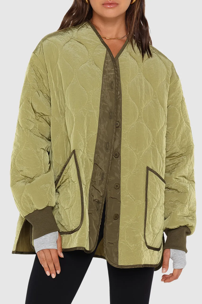 Annabelle Jacket | Palm/Khaki