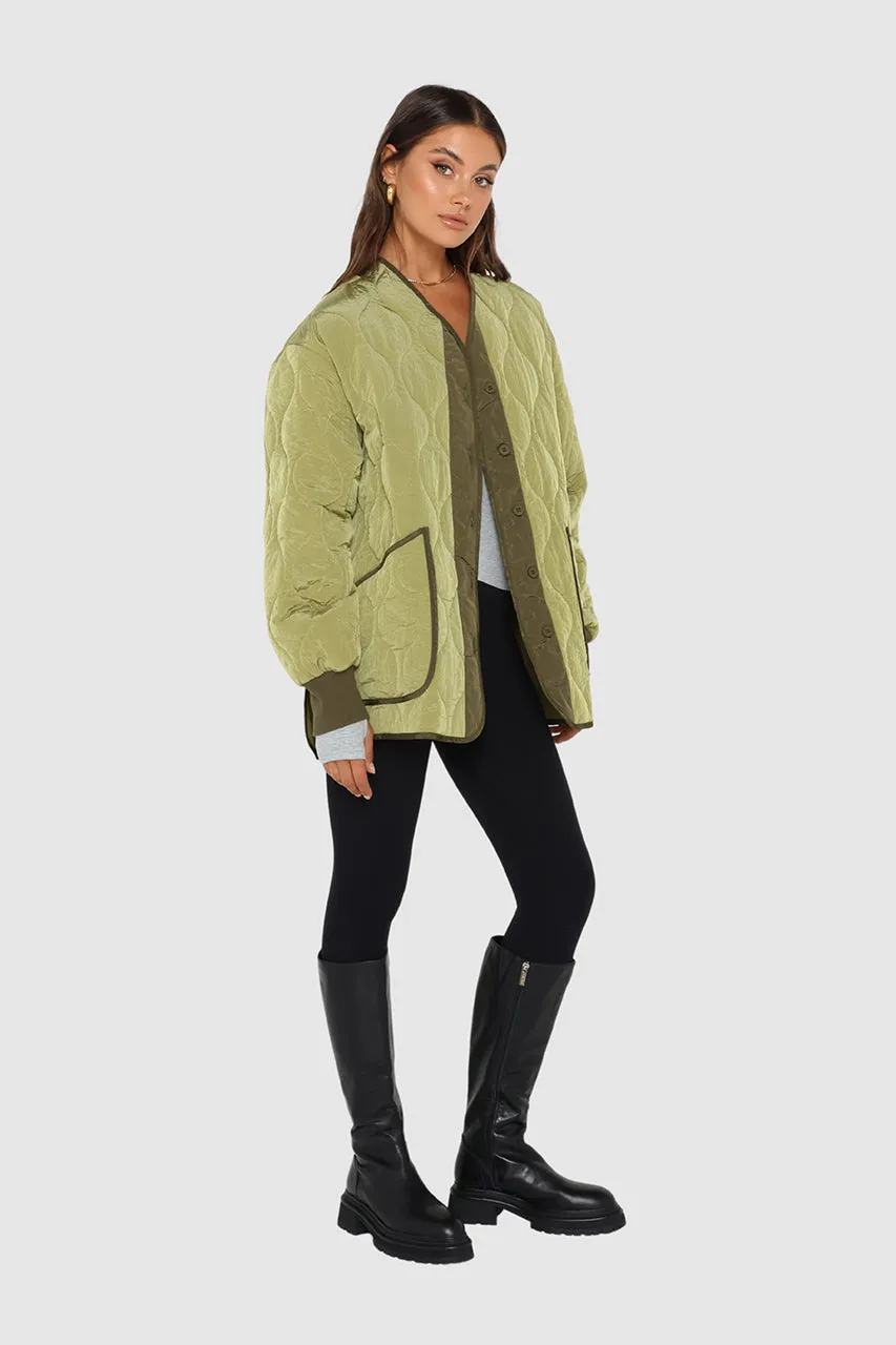 Annabelle Jacket | Palm/Khaki