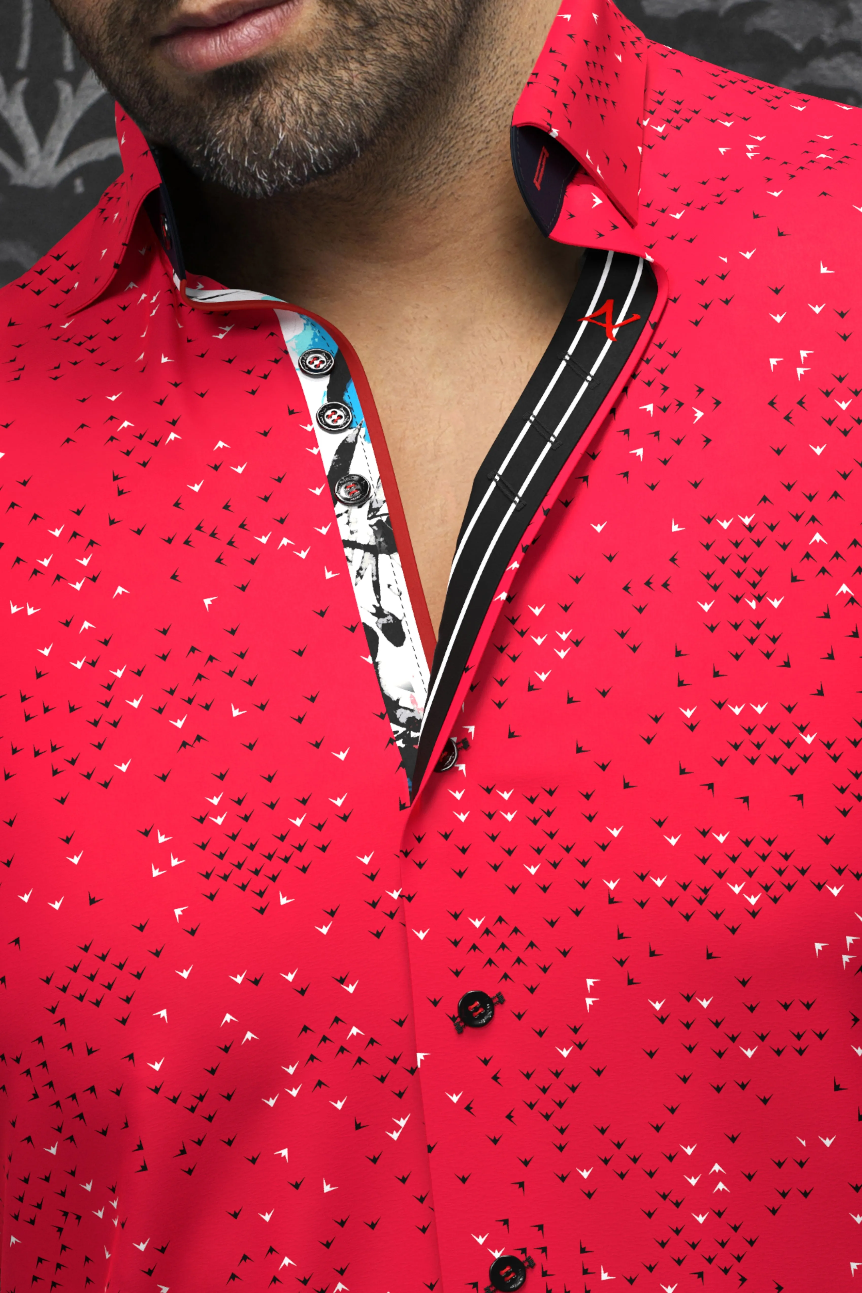 Au Noir Stretch Shirt | Pajaro Red