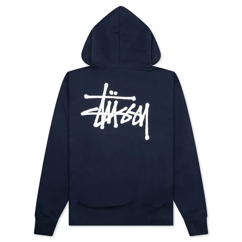 Basic Stussy Hoodie - Navy