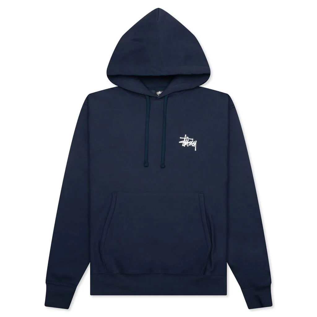 Basic Stussy Hoodie - Navy