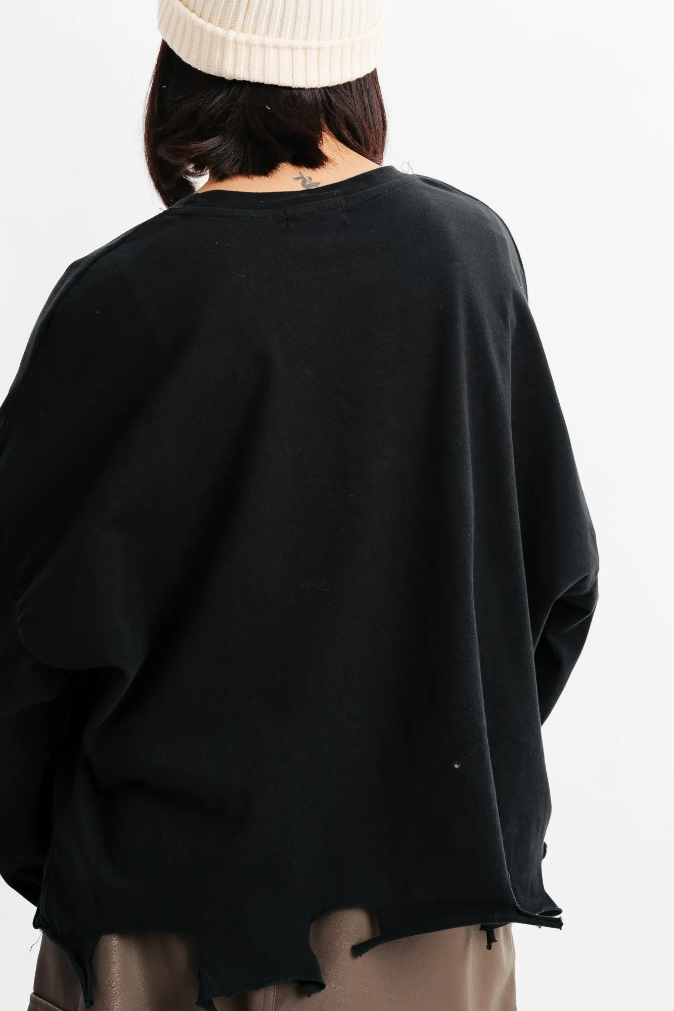 Black Graphic Long Sleeve T-Shirt