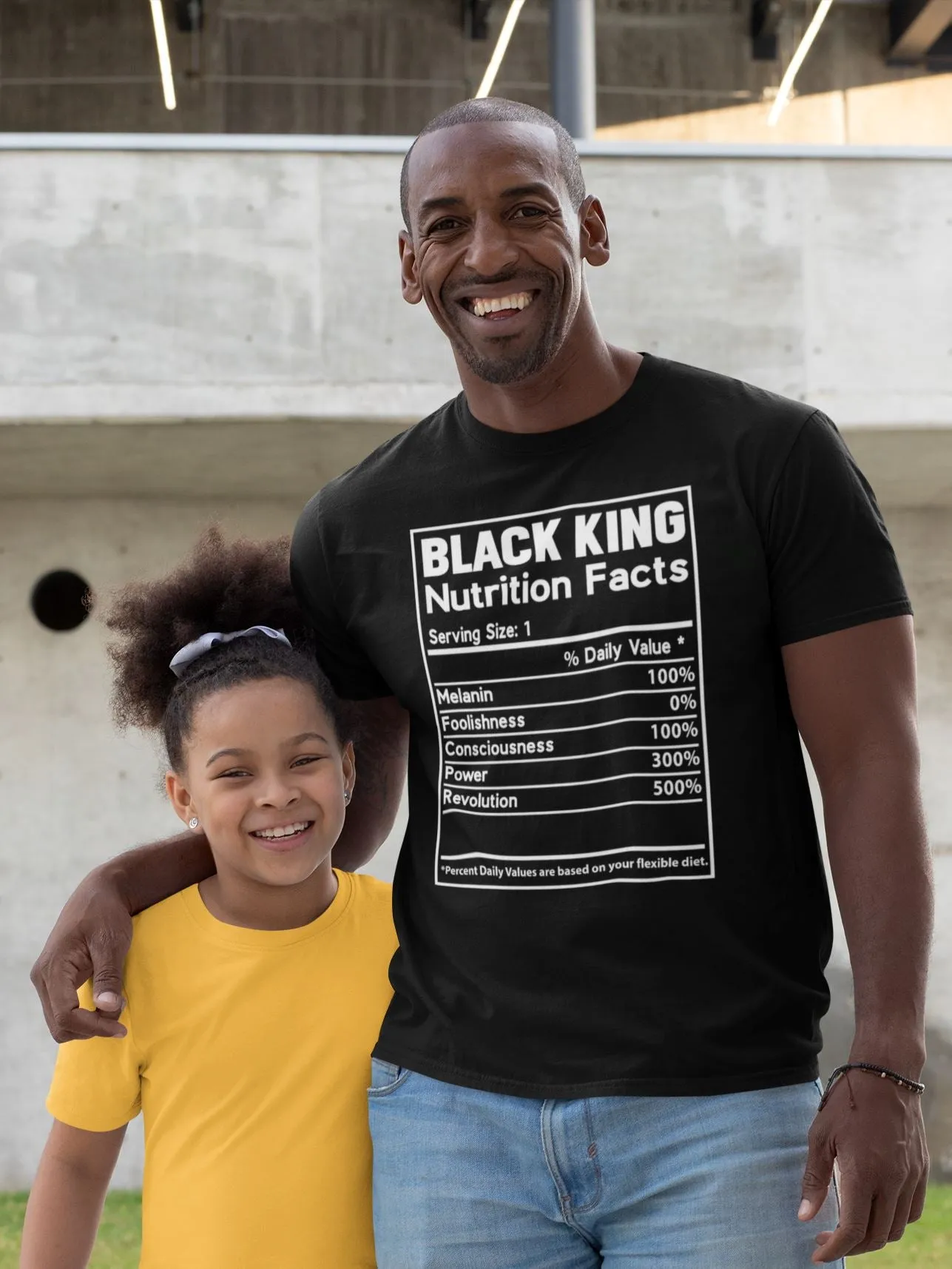 Black King Nutrition Facts T-shirt