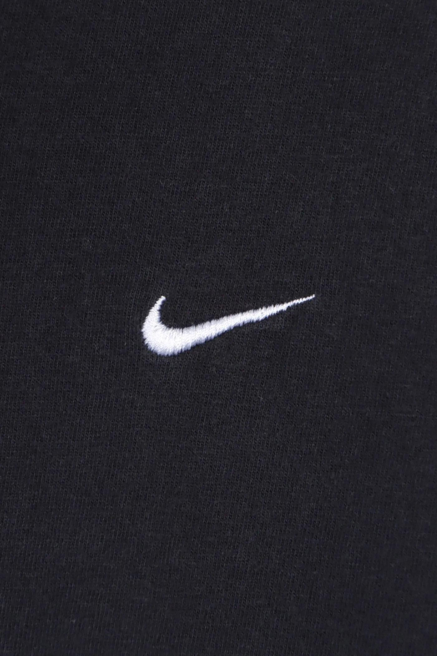 Black NIKE Embroidered Swoosh Logo Casual T-Shirt (XL)