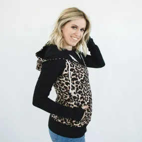 Cat Walk Leopard Print Hoodie