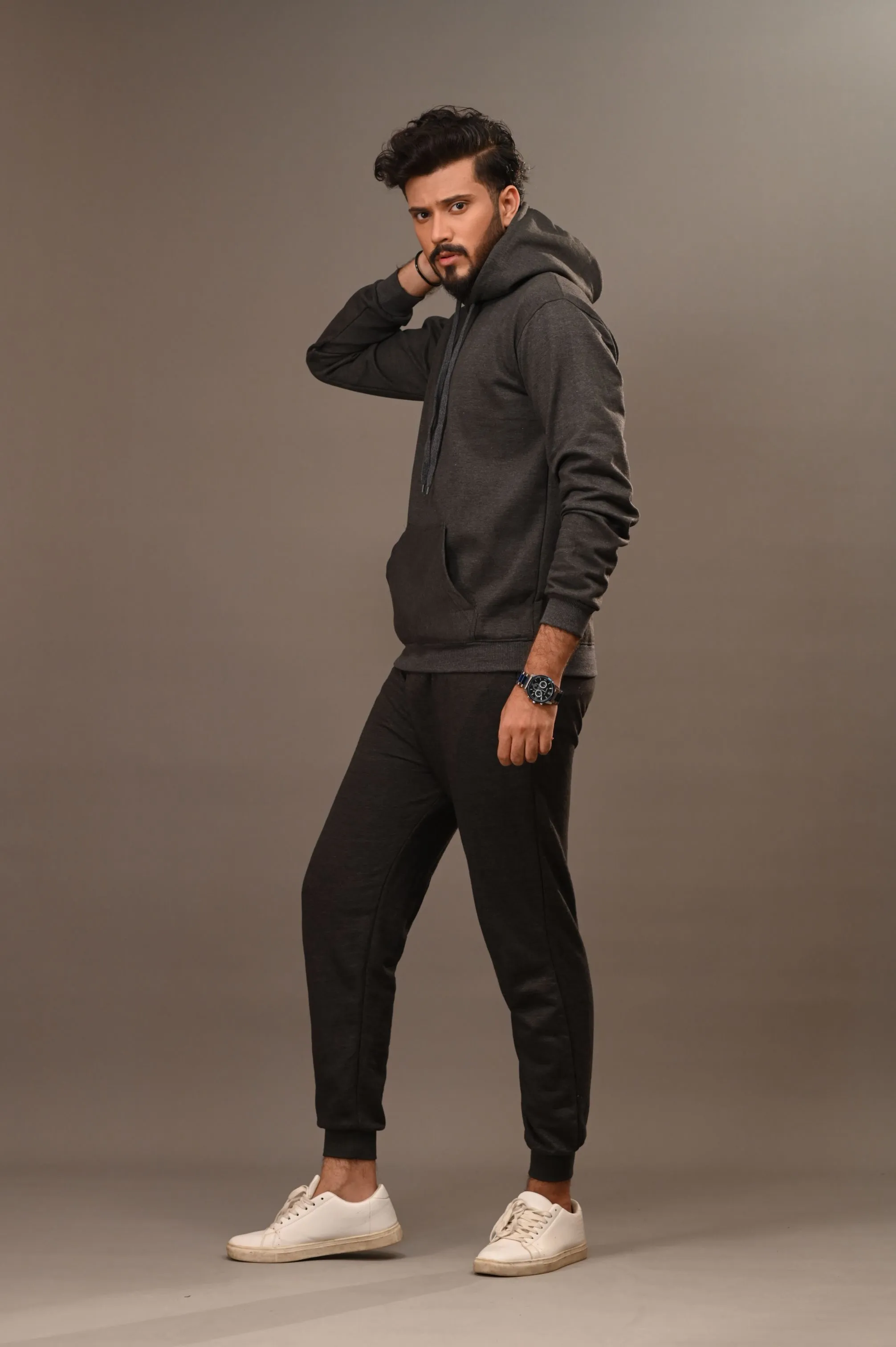 Charcoal Basic Hoodie