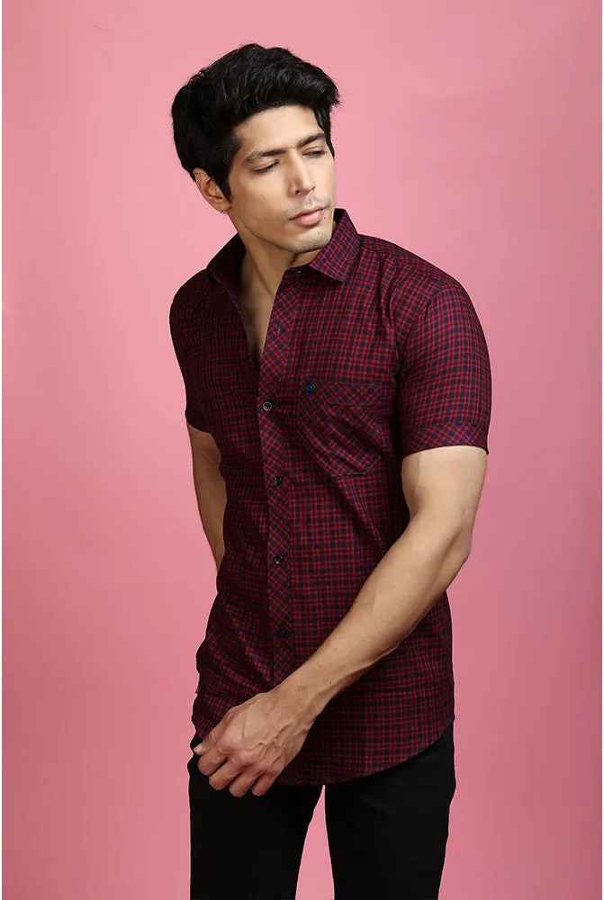 Check Shirt - Best Men Casual Red Checked Shirt | Buy Now