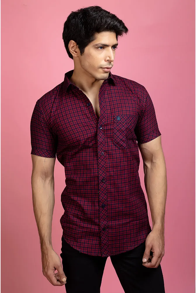 Check Shirt - Best Men Casual Red Checked Shirt | Buy Now