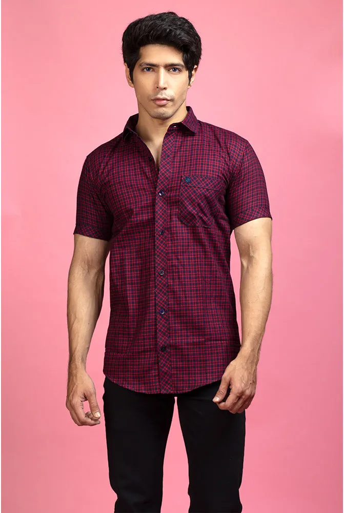 Check Shirt - Best Men Casual Red Checked Shirt | Buy Now