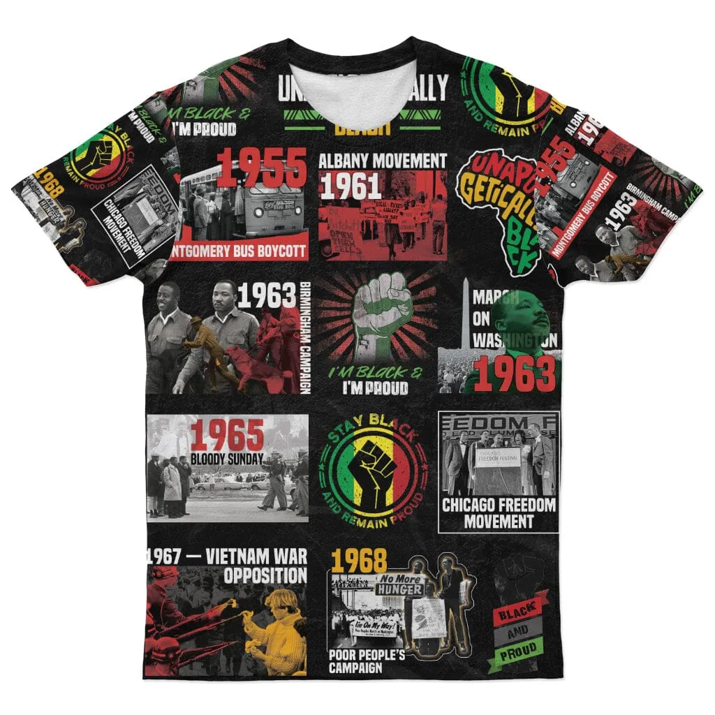 Civil Rights Movement Poster Art T-shirt and Shorts Set