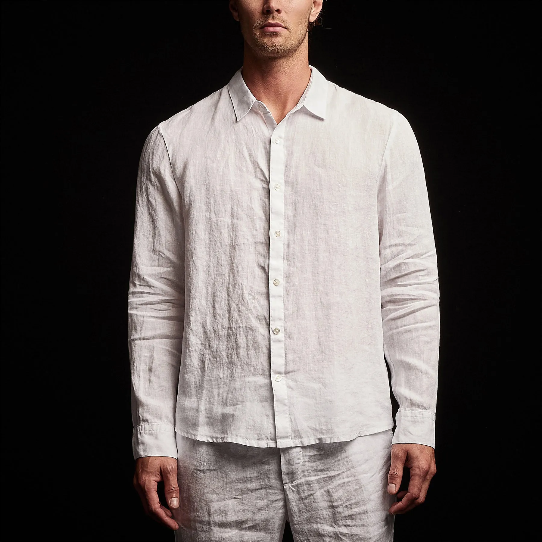 Classic Linen Shirt - White