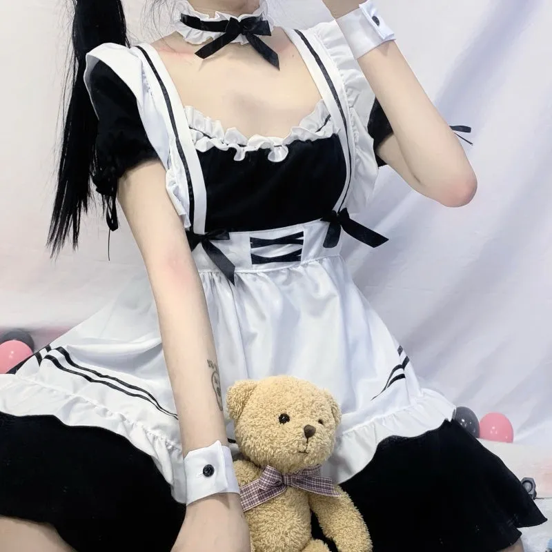 Cosplay Black Maid Dress AD12508