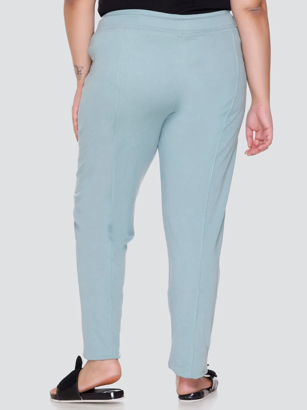 Cotton Track Pants - Relaxed Fit Lounge Pants - Sage