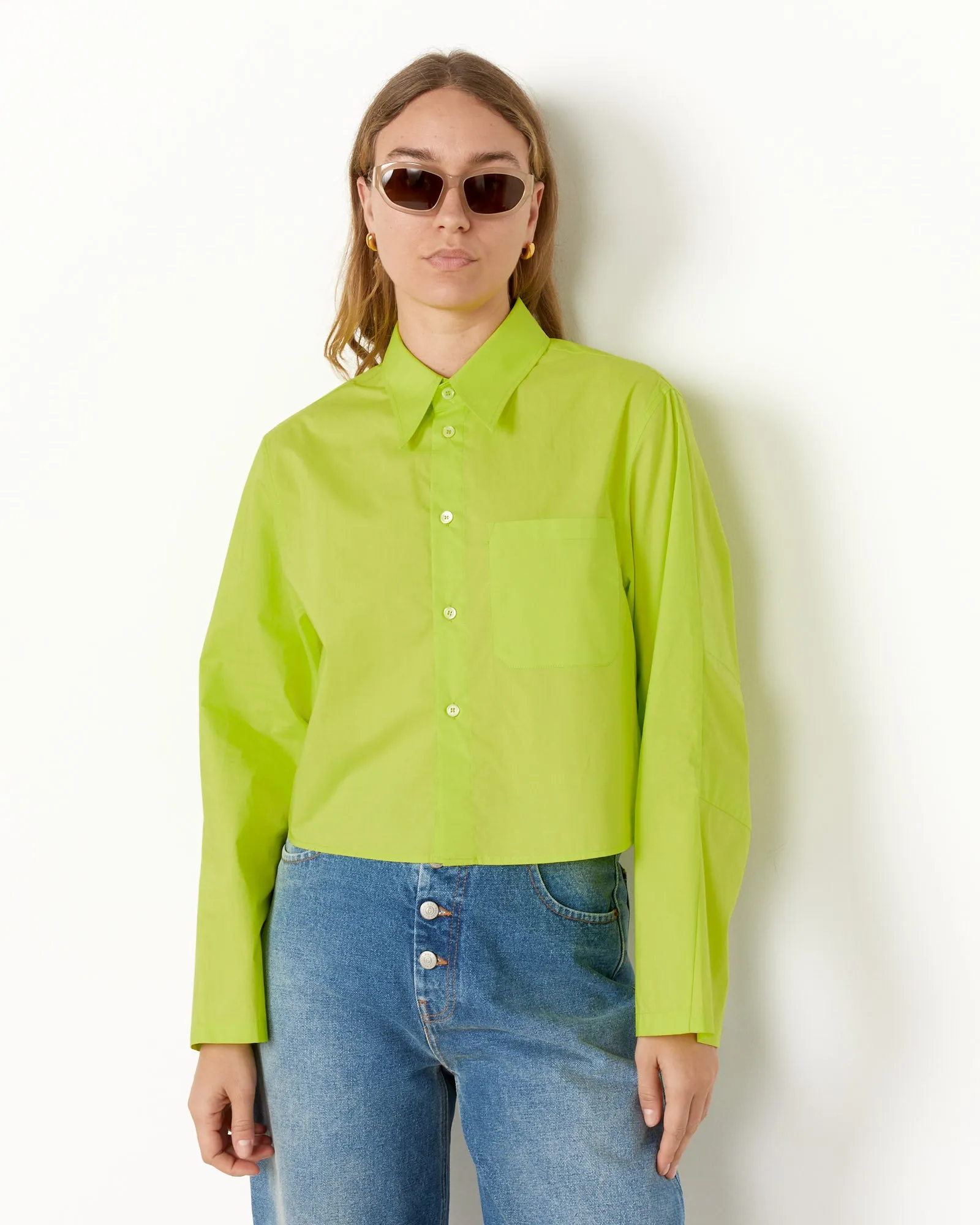 Cropped Long Sleeve Shirt