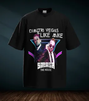 DIMITRI VEGAS & LIKE MIKE Oversized T-shirt - Black