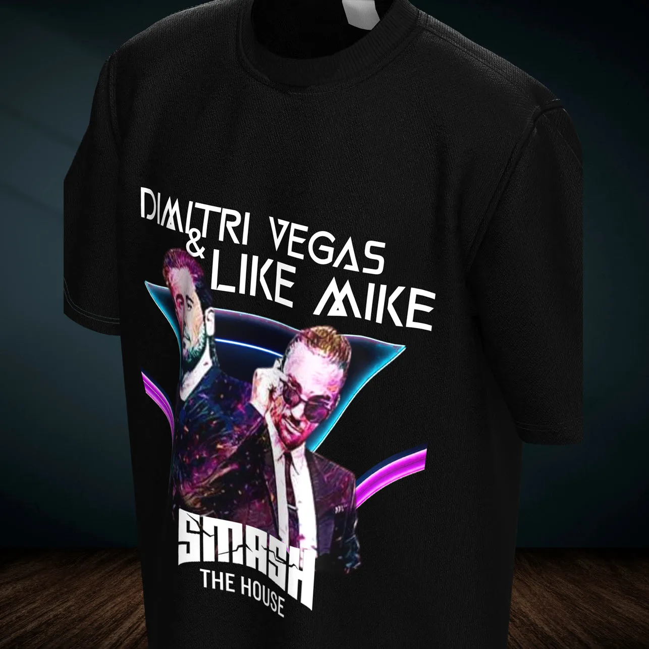 DIMITRI VEGAS & LIKE MIKE Oversized T-shirt - Black