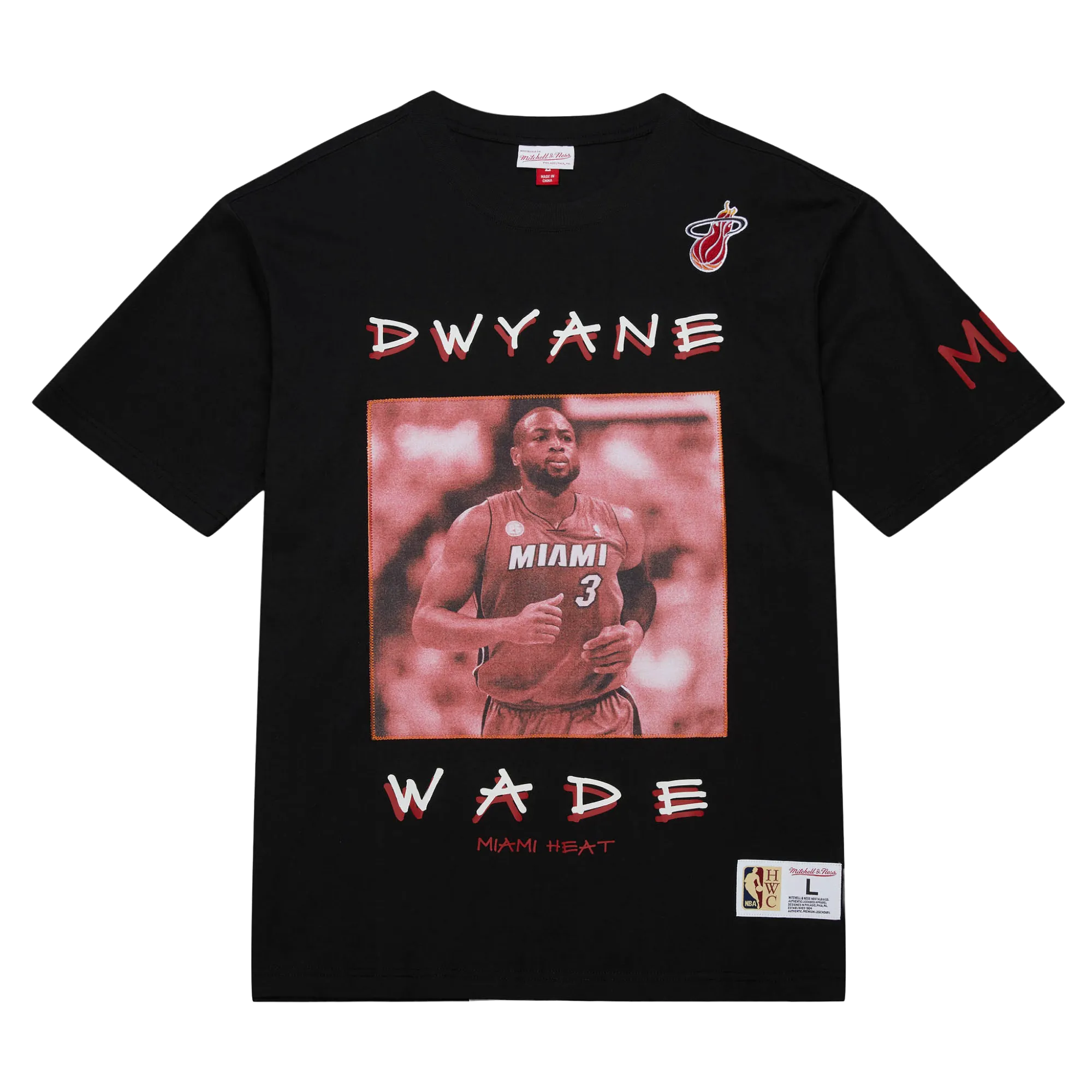 Dwyane Wade Mitchell & Ness Premium Vintage Tee