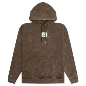 Essential Washed Fleece Hoodie - Light Olive