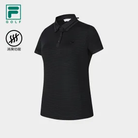 FILA CORE ATHLETICS GOLF Women Short Sleeve Polo in Black