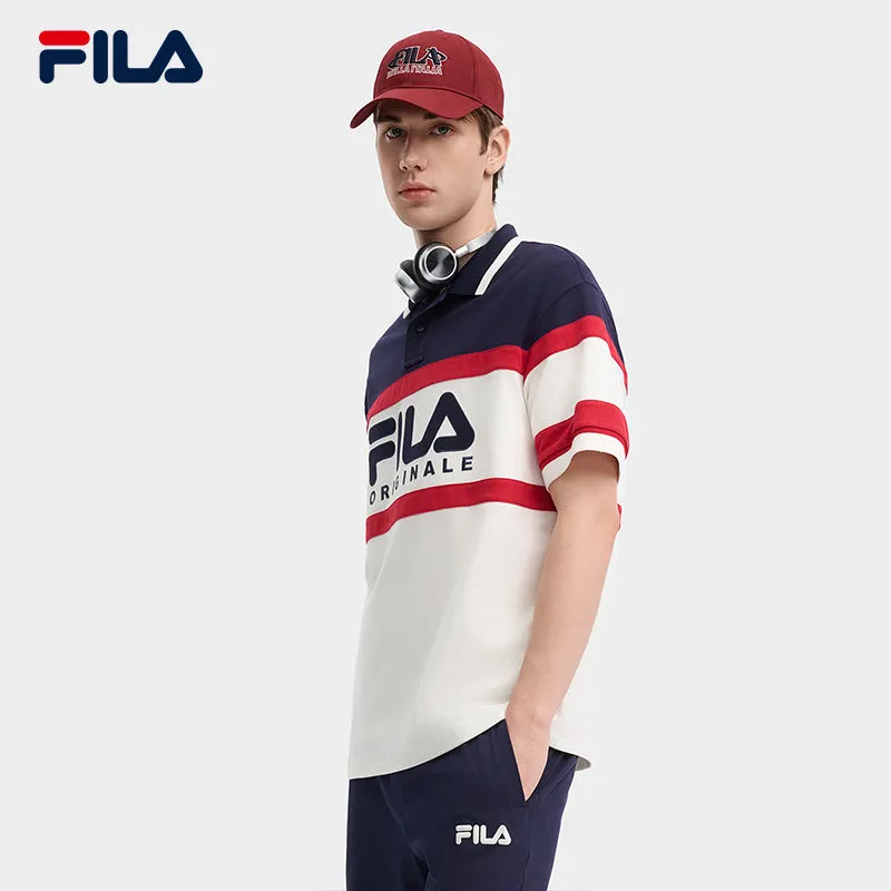 FILA CORE LIFESTYLE ORIGINALE FRENCH TENNIS CLUB Men Short Sleeve Polo (White)