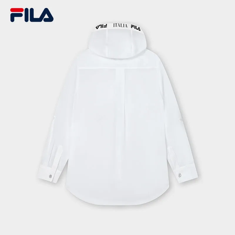 FILA CORE WHITE LINE EMERALD Women Long Sleeve Shirt in White