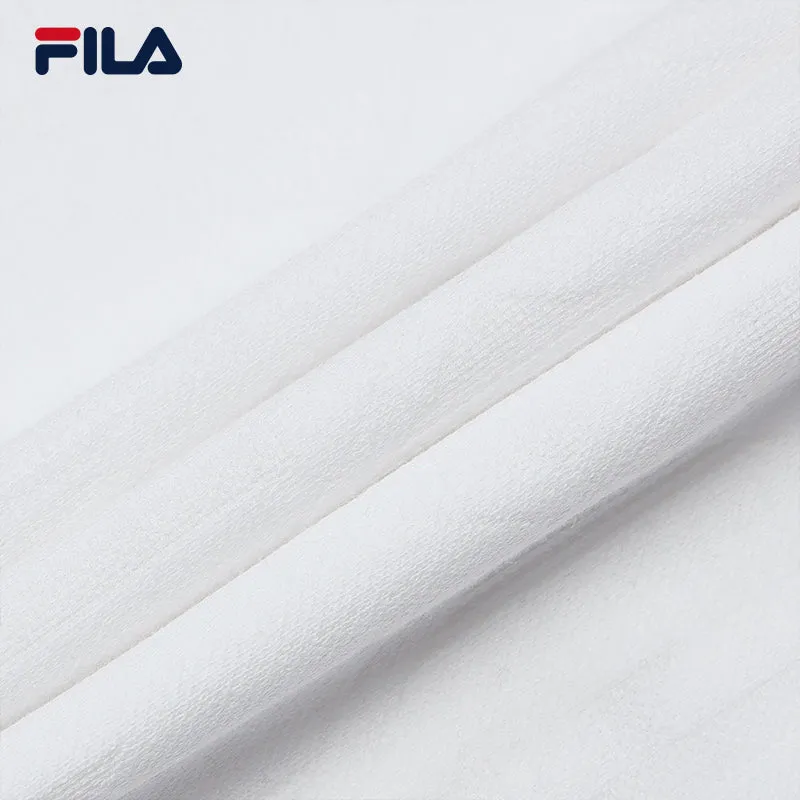 FILA CORE WHITE LINE EMERALD Women Short Sleeve Polo in White