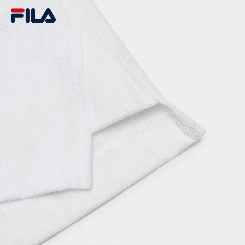 FILA CORE WHITE LINE EMERALD Women Short Sleeve Polo in White