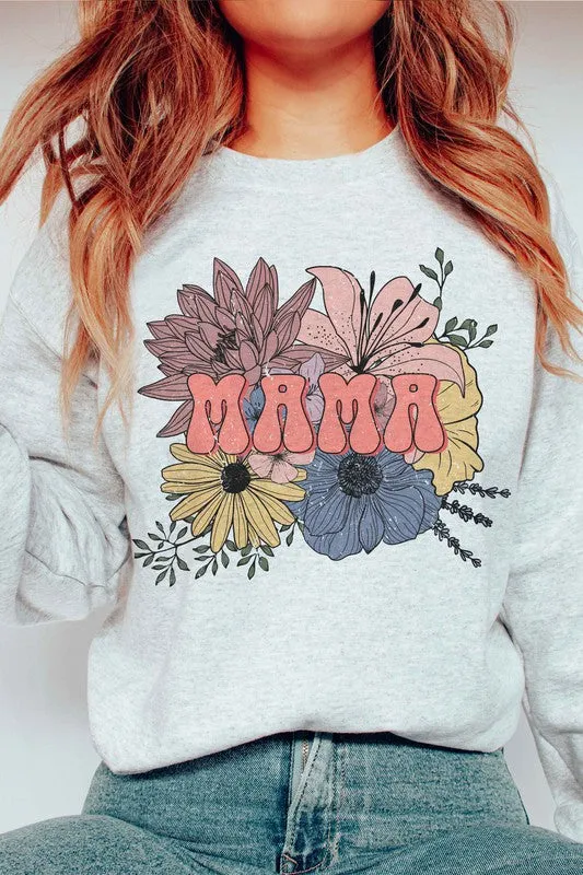 FLORAL MAMA GRAPHIC SWEATSHIRT