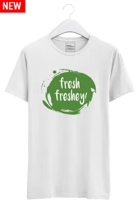 Fresh Freshey White  Unisex T-shirt for Men/Women