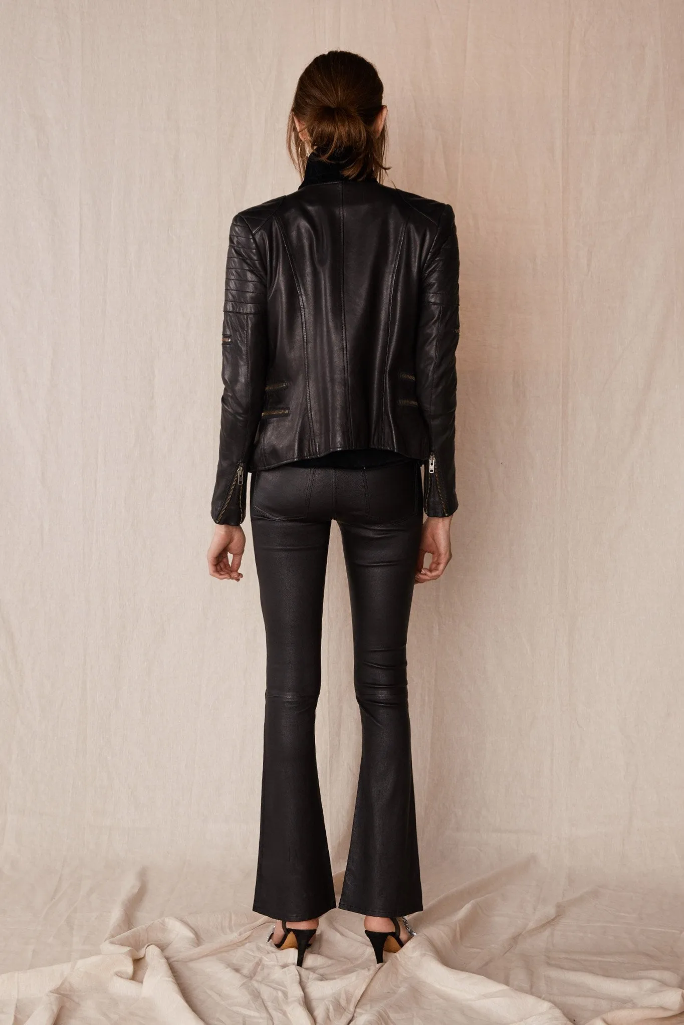 Greenwich Street Motor Jacket Black Leather