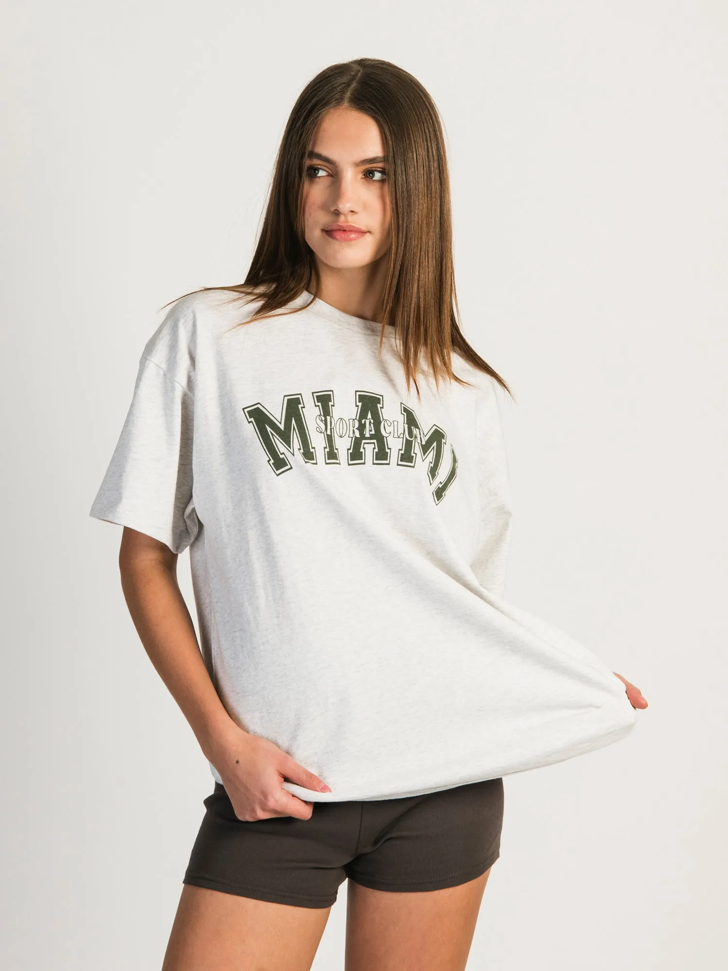 HARLOW SYDNEY OVERSIZED MELANGE TEE - MIAMI