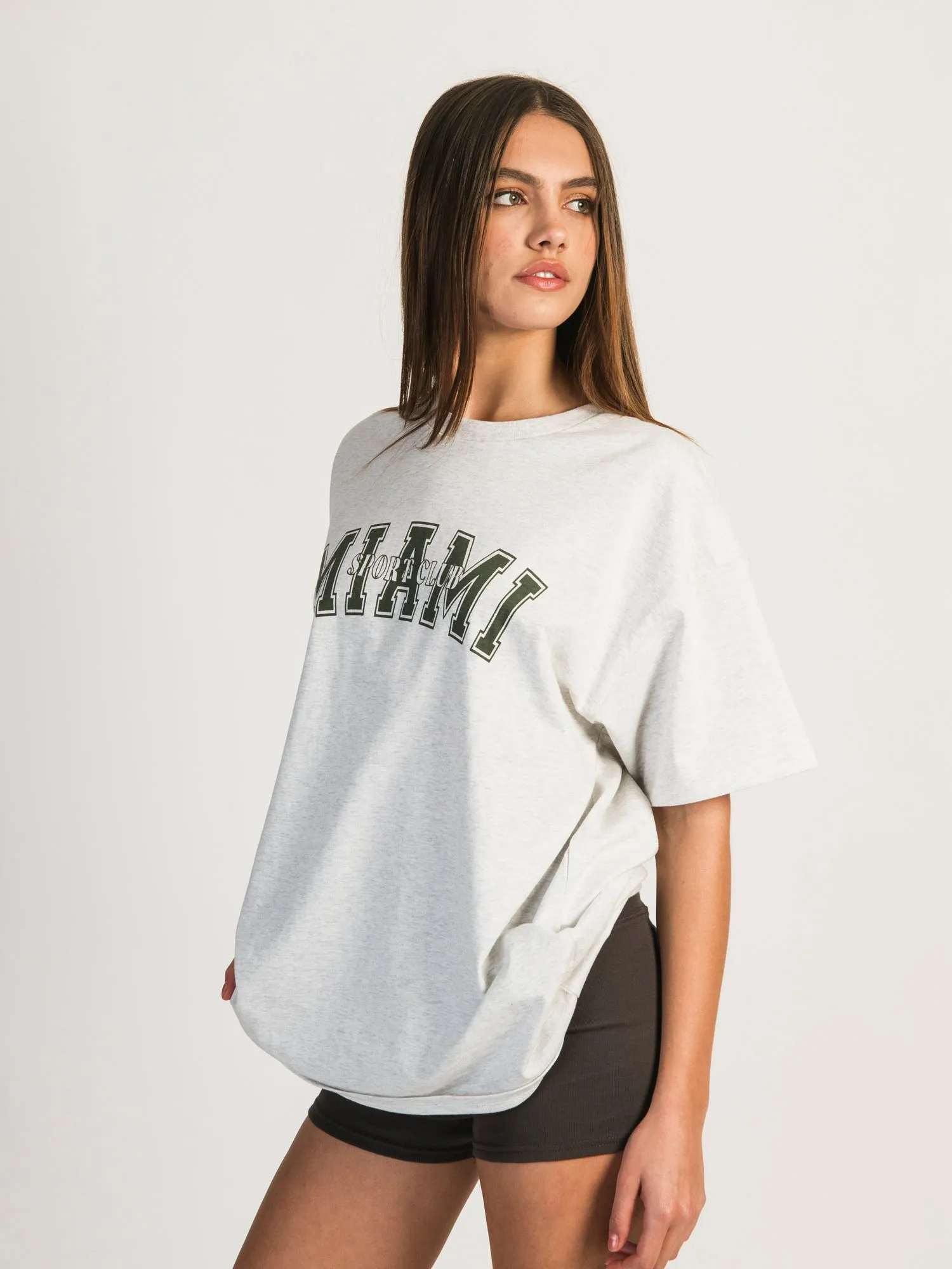 HARLOW SYDNEY OVERSIZED MELANGE TEE - MIAMI