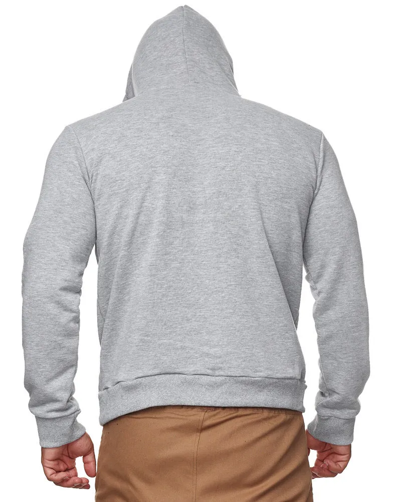 HOODED MASK ZIPPER POCKET HOODIE