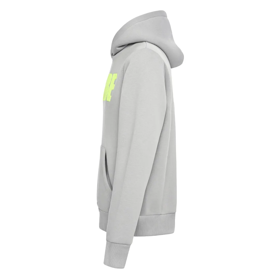 Hoodie "PTTLBE" Grau / Neon-Gelb