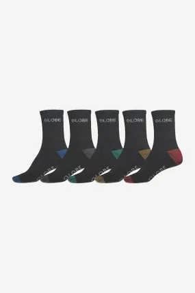 Ingles Crew Sock 5 Pack - Assorted