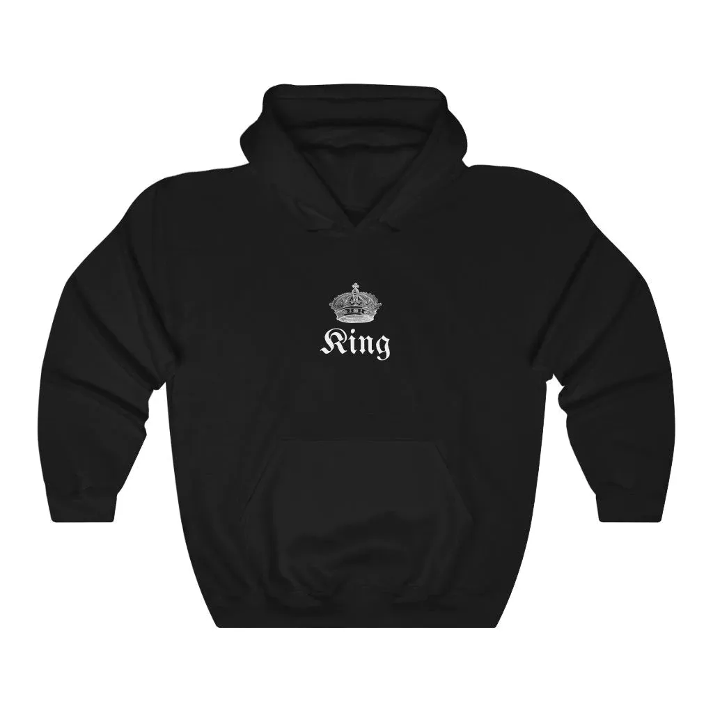 King And Queen Vintage Couple Hoodies