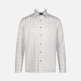 Luchiano Visconti Long Sleeve Shirt 5008 Light Blue Bone