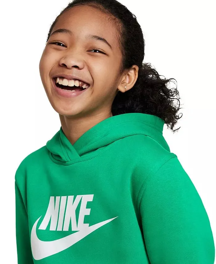 NIKE JUNIOR CLUB HBR GREEN HOODIE