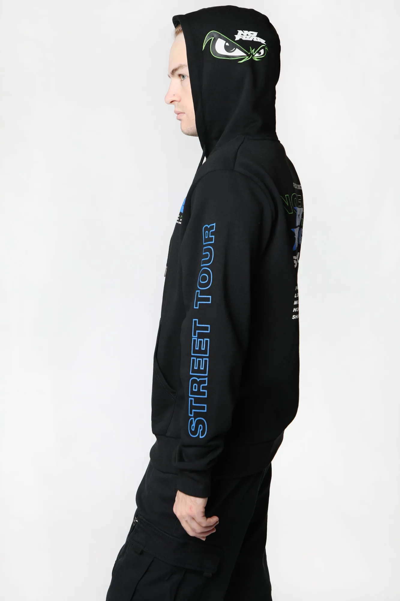 No Fear Mens Graphic Logo Hoodie