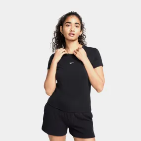 NSW Chill Knit Womens Short Sleeve Shirt (Black)