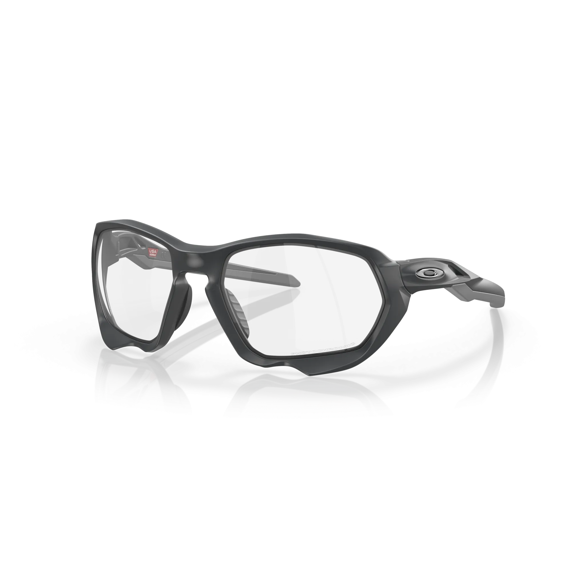 Oakley Plazma Clear To Black Iridium Photochromic Lenses Matte Carbon Frame