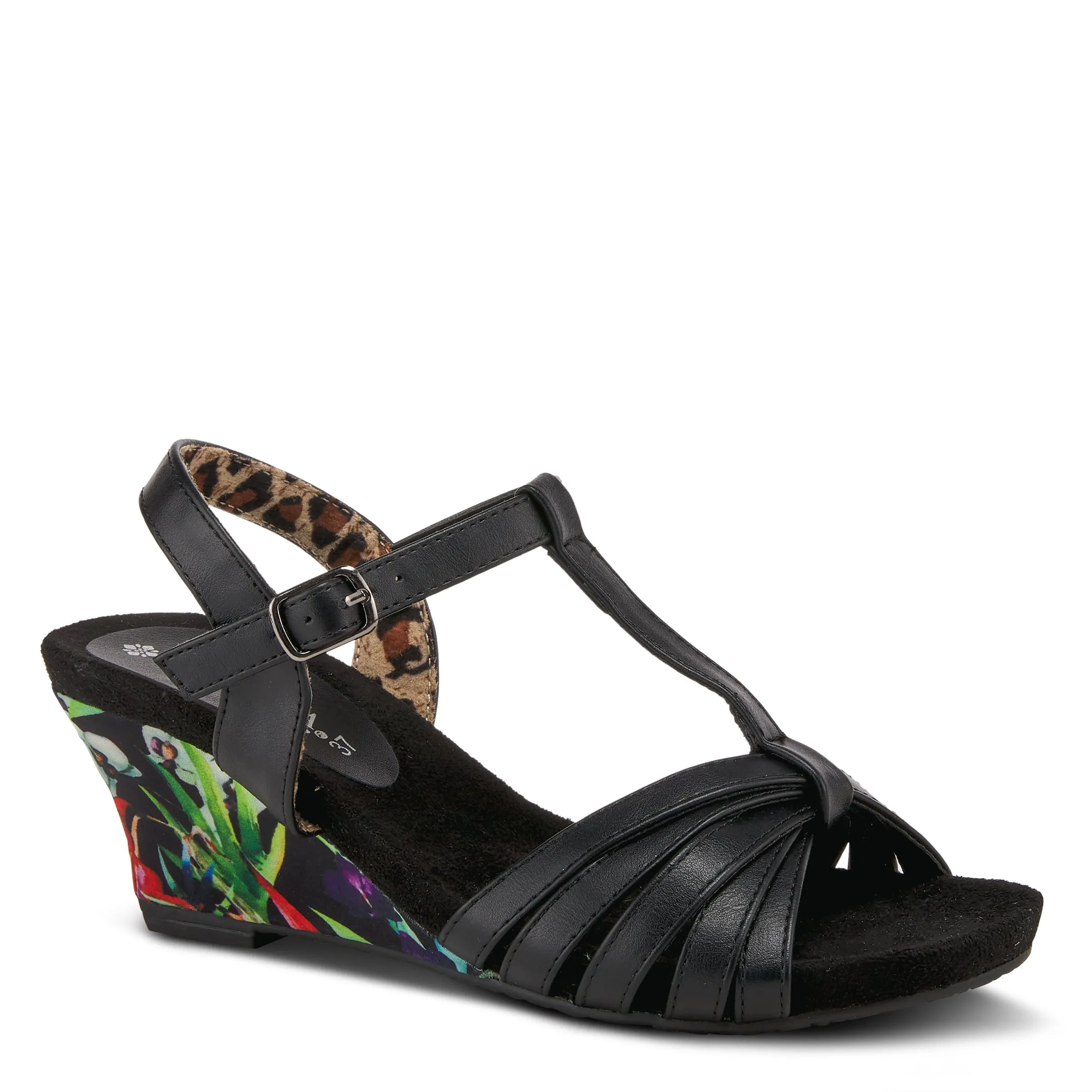 PATRIZIA FANFAIR T-STRAP SANDALS