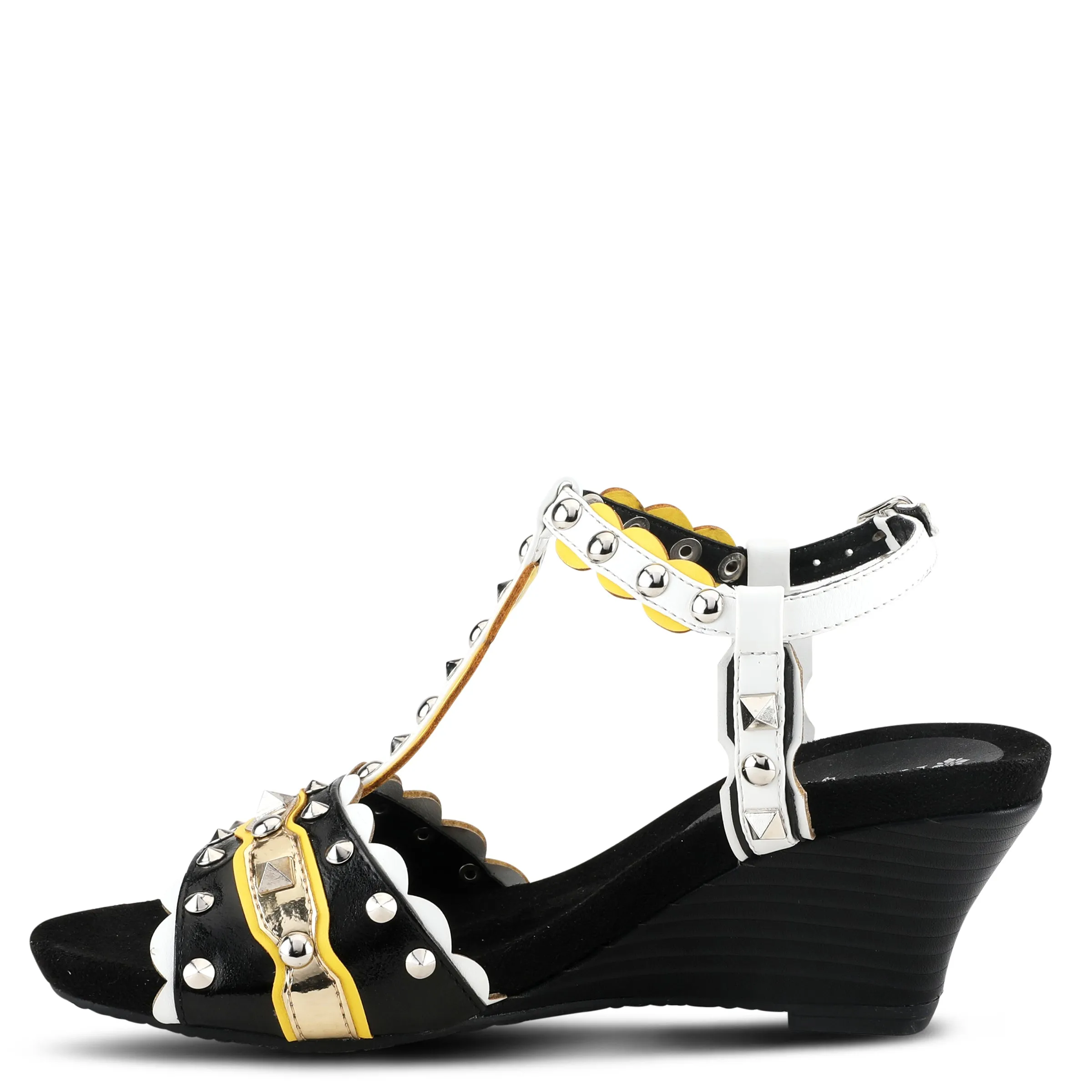 PATRIZIA WILDHONEY T-STRAP SANDALS