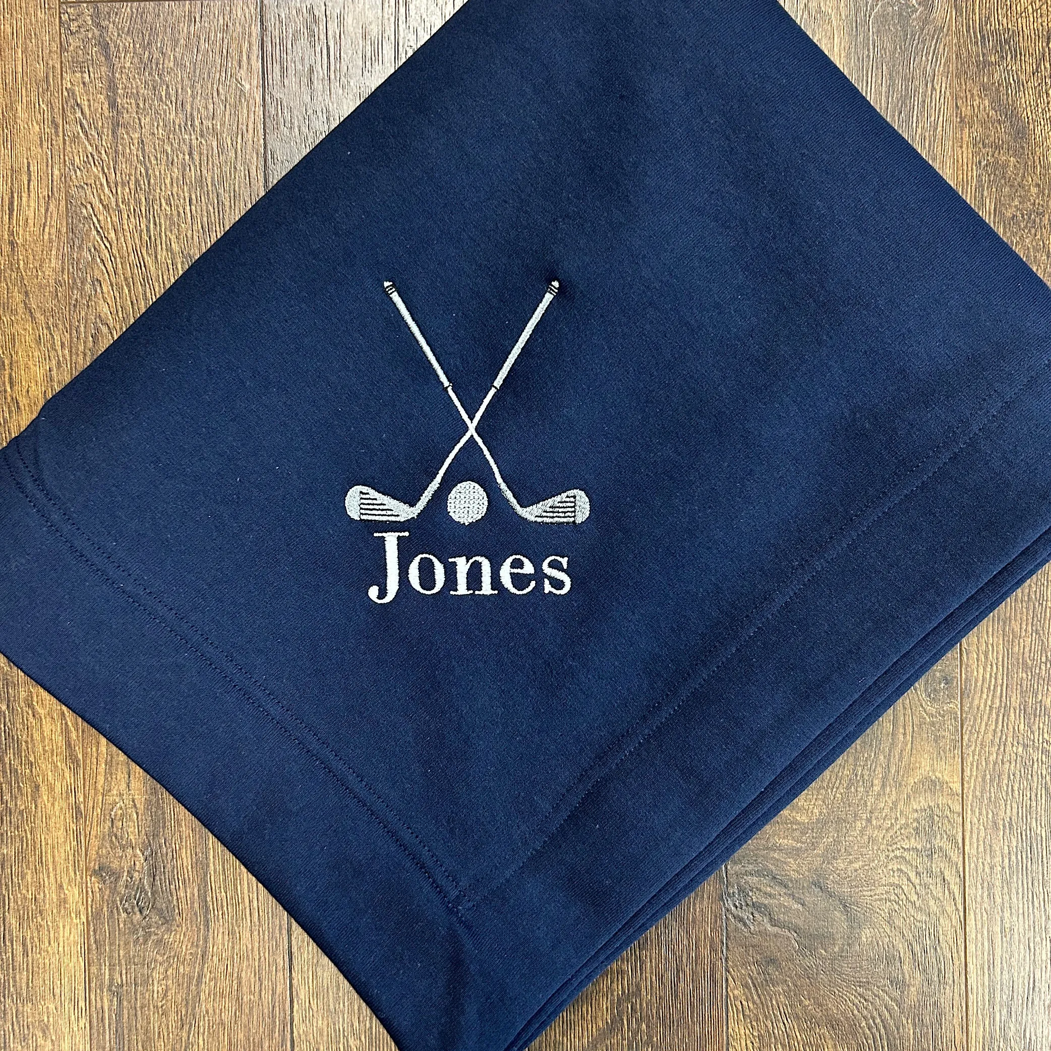 Personalized Golfer Stadium Blanket